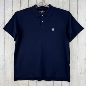 Brooks Brothers Navy Pro Sport Country Club Short Sleeve Polo Shirt Mens Size XL